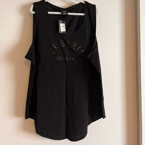 City Chic CCX “St. Barts" Razerback Activewear Tank Top - 3X